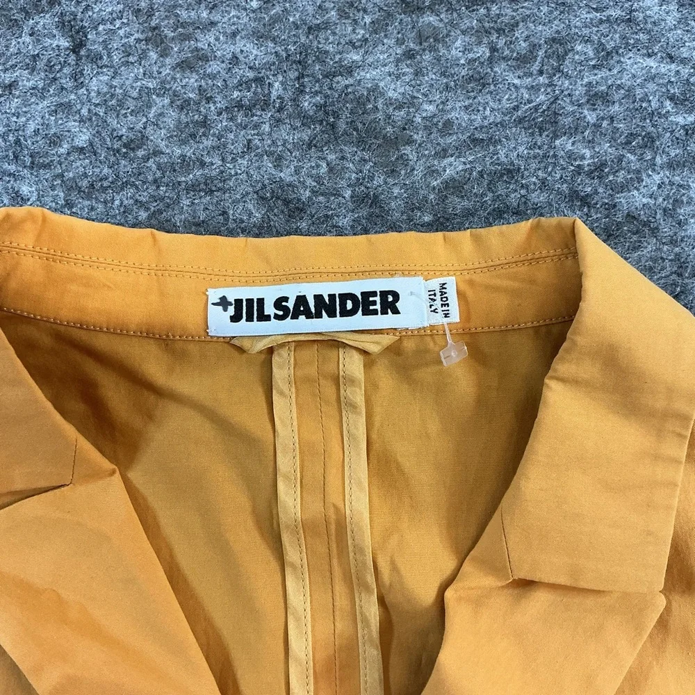 Jil Sander Ochre Yellow Lightweight Shirt Jacket Size 38 - Picture 3 of 5